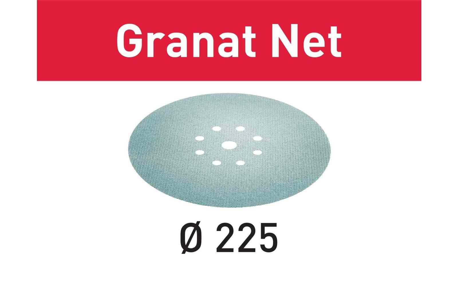 Fileli zımparalama malzemesi STF D225 P220 GR NET/25 Granat Net