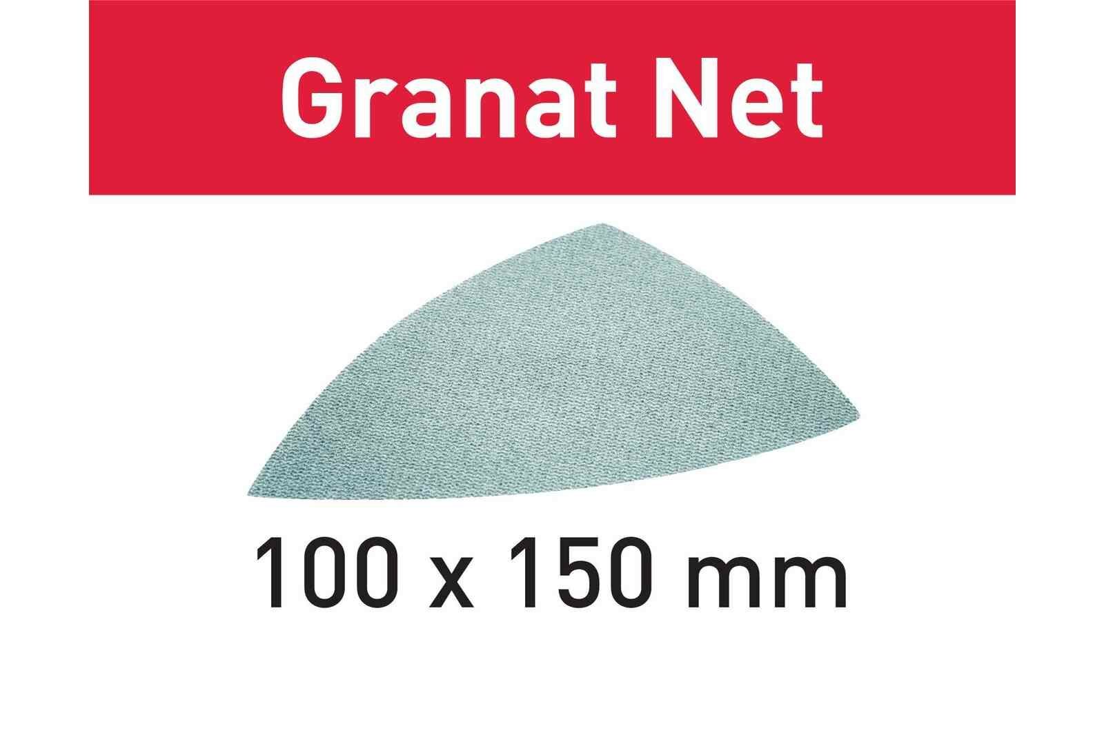 Fileli zımparalama malzemesi STF DELTA P120 GR NET/50 Granat Net