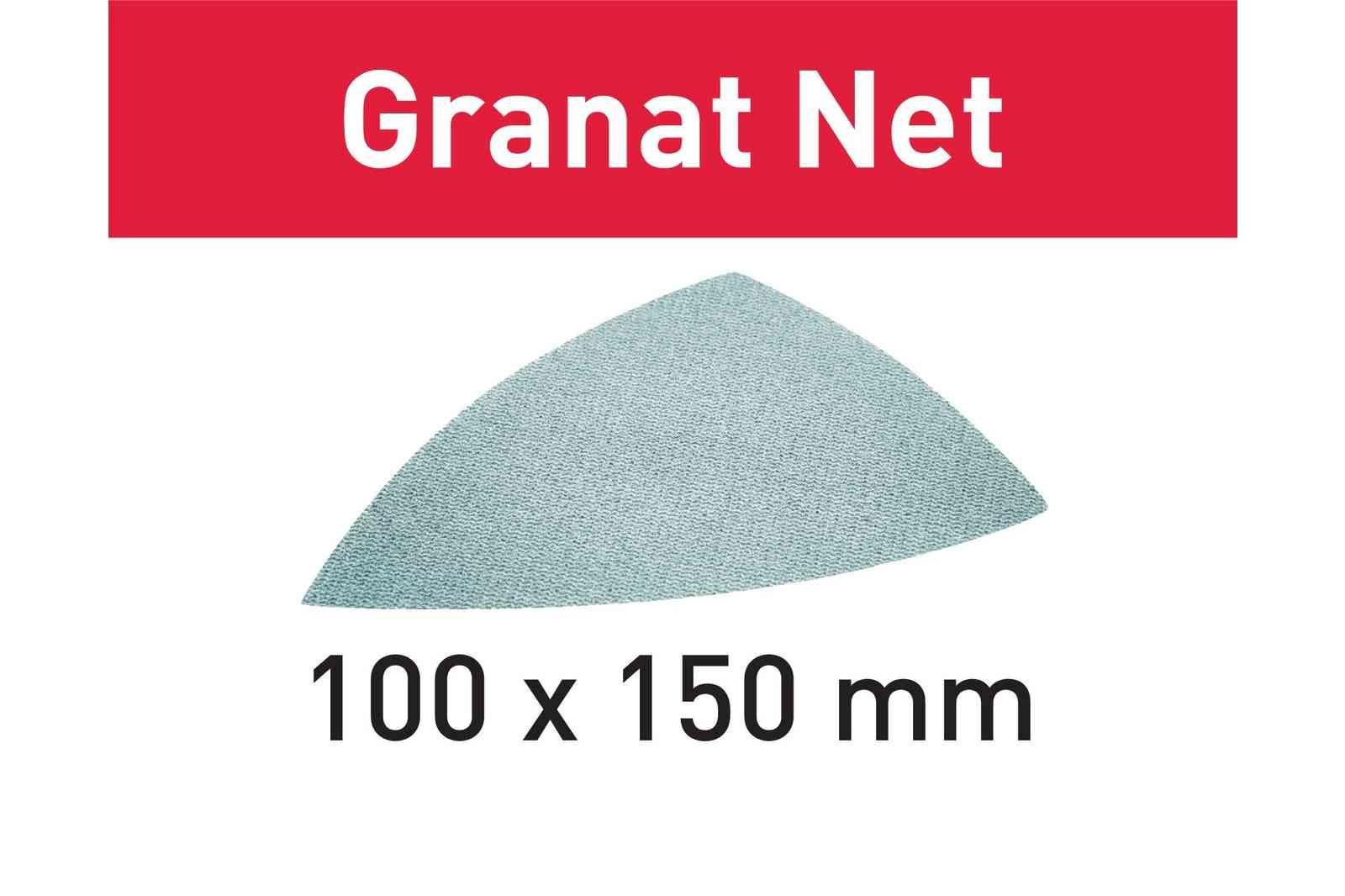 Fileli zımparalama malzemesi STF DELTA P150 GR NET/50 Granat Net