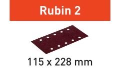 Zımparalama çizikleri STF 115X228 P150 RU2/50 Rubin 2