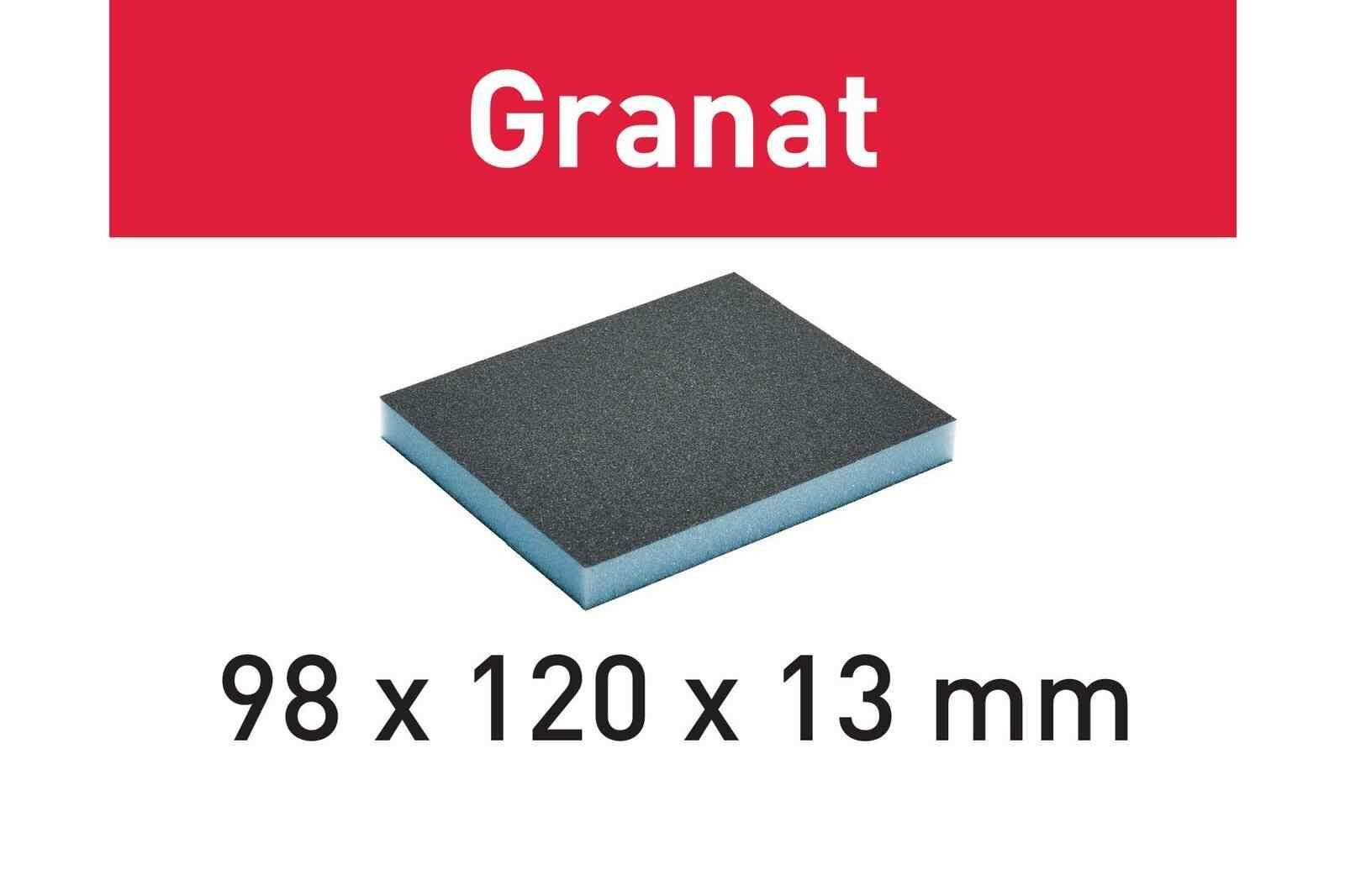 Zımparalama süngeri 98x120x13 220 GR/6 Granat