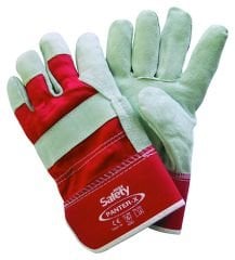 MAXSAFETY PANTER-X LEATHER PALM GLOVES (RED)