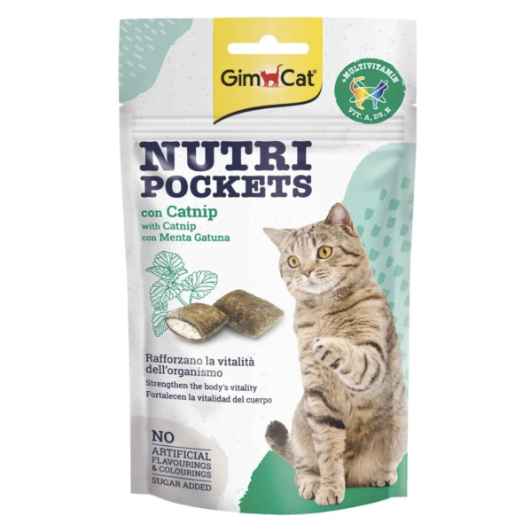 GimCat Nutripockets Catnip Kedi Otlu Kedi Ödülü 60 gr