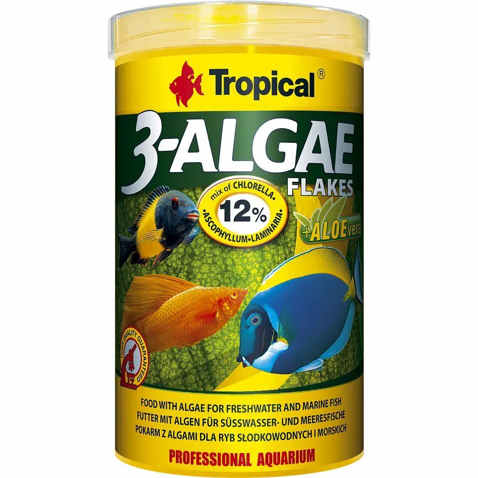 Tropical 3-Algae Flakes Pul Balık Yemi 250 ml