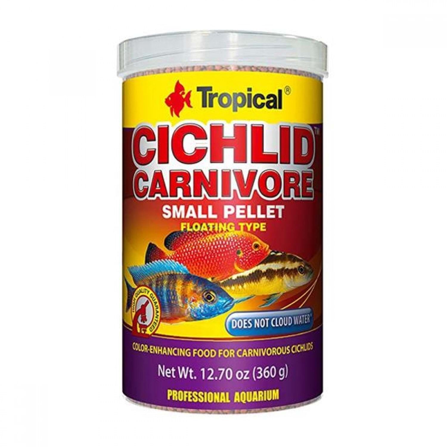 Tropical Cichlid Carnivore Small Pellet Balık Yemi 1000 ml