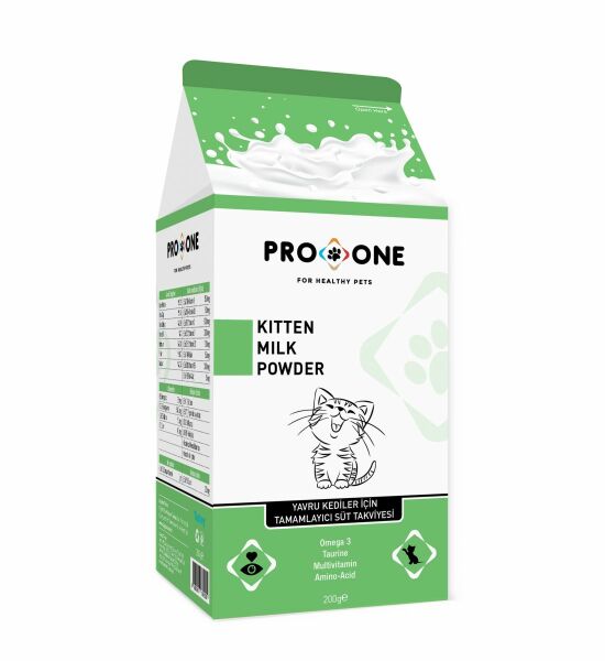Pro One Kitten Milk Powder Kedi Süt Tozu 200 gr