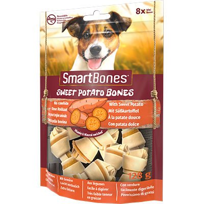 SmartBones Küçük Irk Köpekler İçin Tavuk ve Tatlı Patatesli 8'li Çiğneme Kemikleri 128 Gr