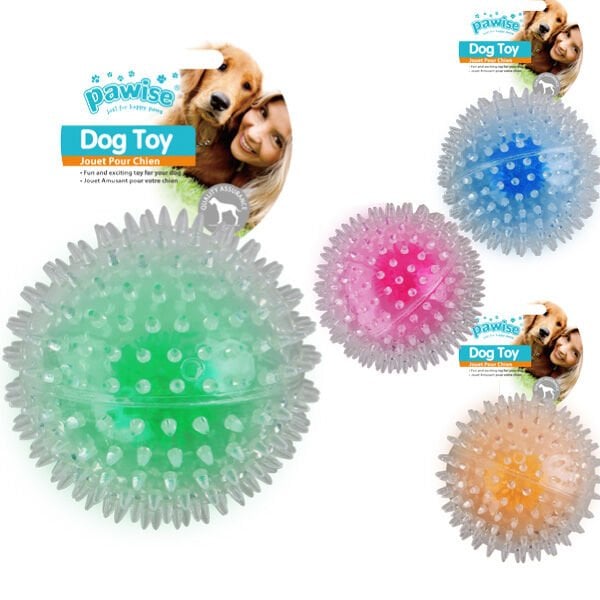 Pawise Flash Bouncer Ball Işıklı Şeffaf Plastik Top Kedi Oyuncağı 8 cm