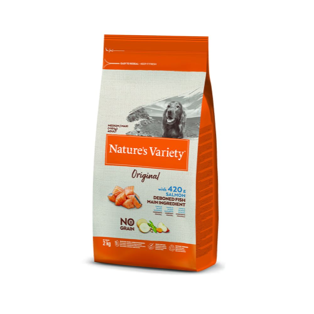 Nature's Variety Köpek No Grain Medium/Maxi Adult Salmon 2Kg