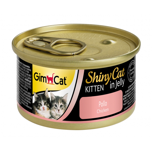 GimCat ShinyCat Kitten Tavuklu Konserve Yavru Kedi Maması 70 gr