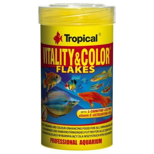 Tropical Vitality Color Flakes Renklendirici Pul Balık Yemi 100 ml