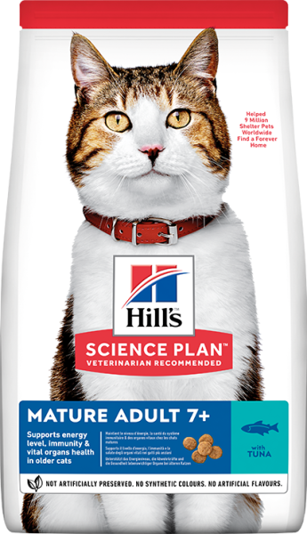 Hill's Mature Adult +7 Ton Balıklı Yaşlı Kedi Maması 1.5 Kg