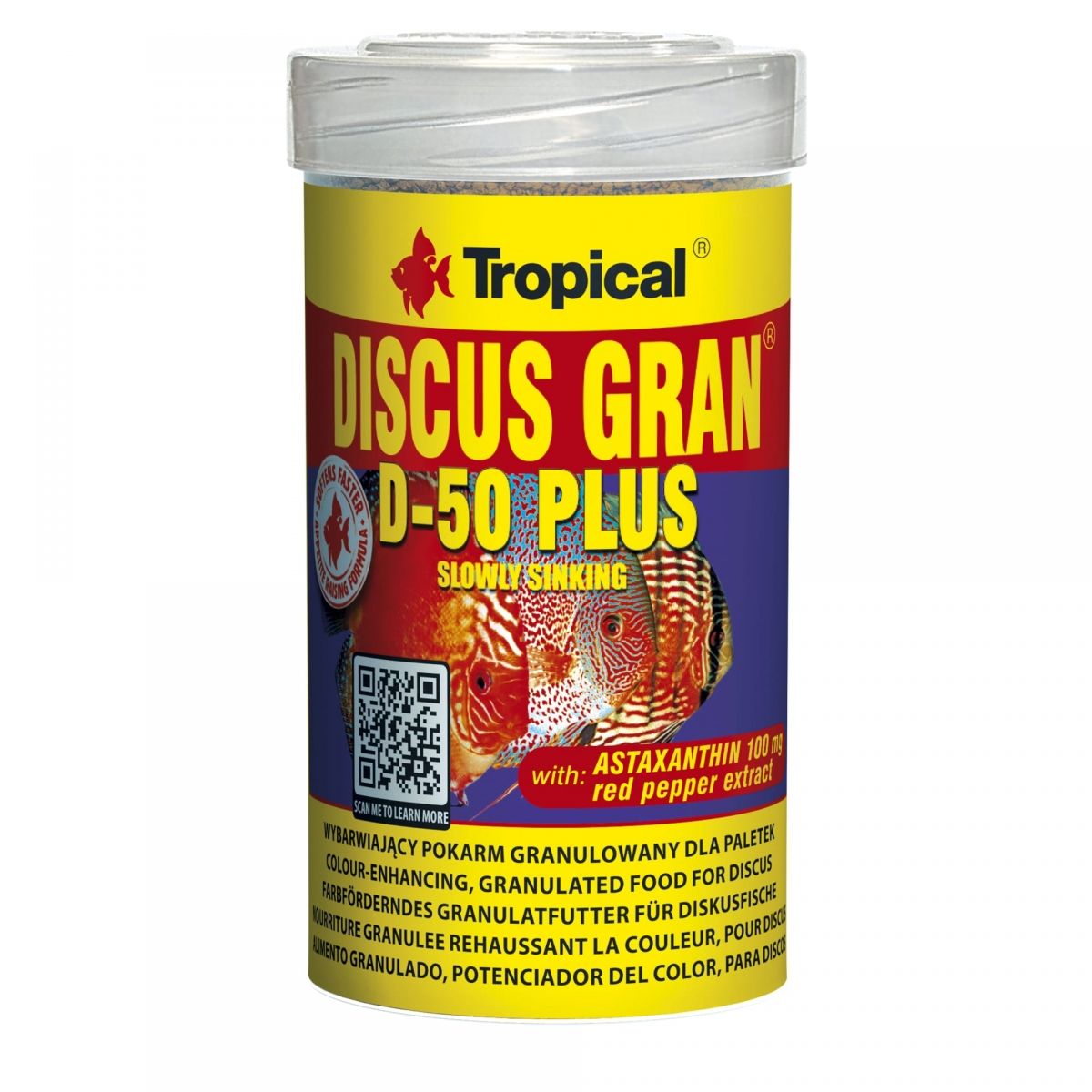Tropical Discus Gran D-50 Plus Akvaryum Balık Yemi 100 ml
