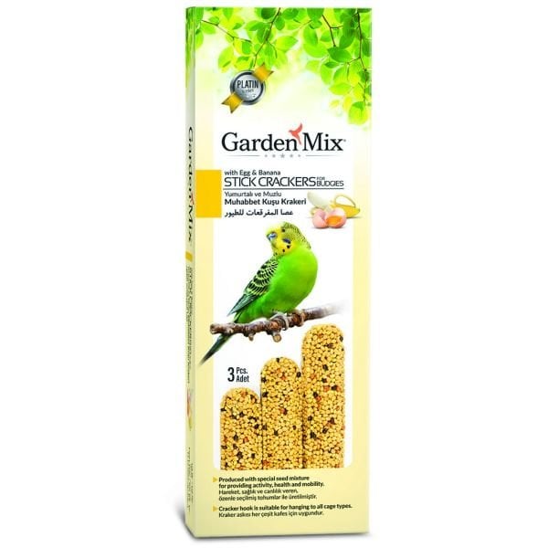 Garden Mix Platin Muzlu Yumurtalı Kuş Krakeri 3'lü
