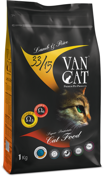 VanCat Kuzu - Pirinç Kedi Maması 1 Kg