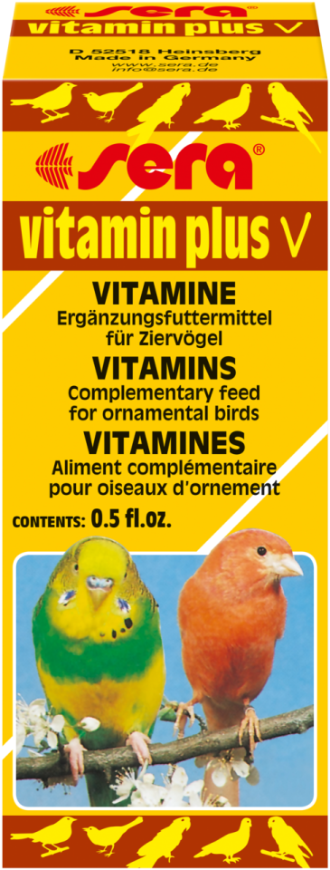 Sera Vitamin Plus V Kuşlar için Vitamin 15 ml