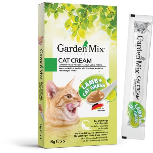 Garden Mix Kedi Kreması Kuzu+Kedi Otu 15 gr x 5 adet