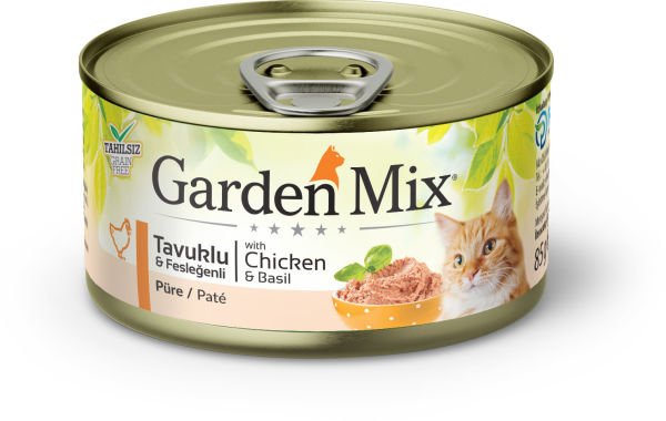 Garden Mix Kıyılmış Tavuklu Tahılsız Konserve Kedi Maması 85 Gr