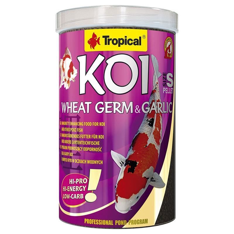 Tropical Koi Wheat Germ ve Garlic Pellet S Balık Yemi 1000 ml
