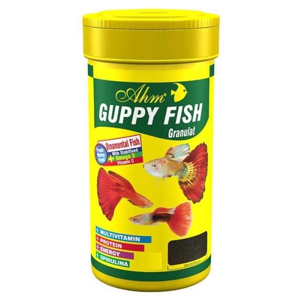 Ahm Guppy Fish Granulat Lepistes Yemi 250 ml