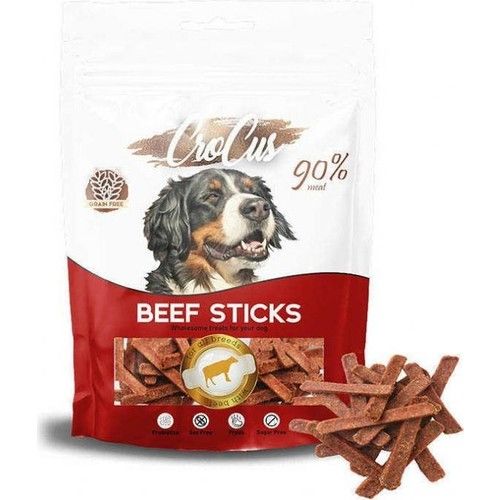 Crocus Sticks Biftekli Tahılsız Köpek Ödülü 80 Gr