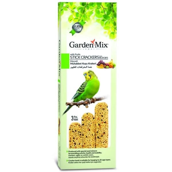 Garden Mix Platin Meyveli Kuş Krakeri 3'lü