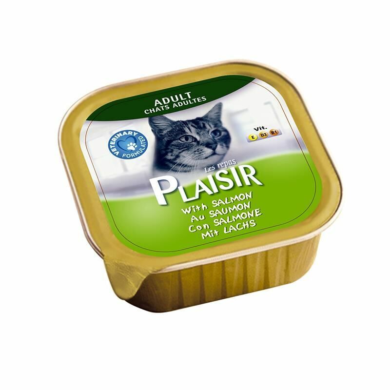 Plaisir Salmon Pate Somonlu Yaş Yetişkin Kedi Maması 100 Gr