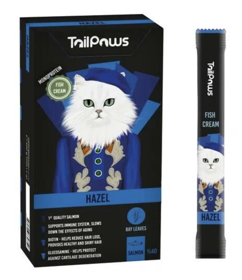TailPaws Hazel Somon Balıklı Sıvı Kedi Ödülü 20x15 gr