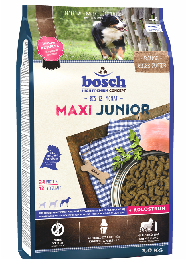Bosch Maxi Junior Kümes Hayvanlı Yavru Köpek Maması Büyük Irk 3 Kg