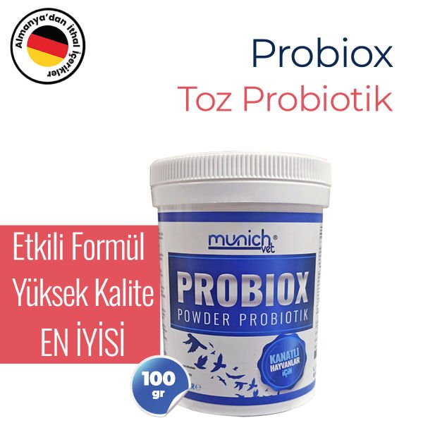 Munich Vet Probiox Kuşlar için Toz Probiyotik 100 gr