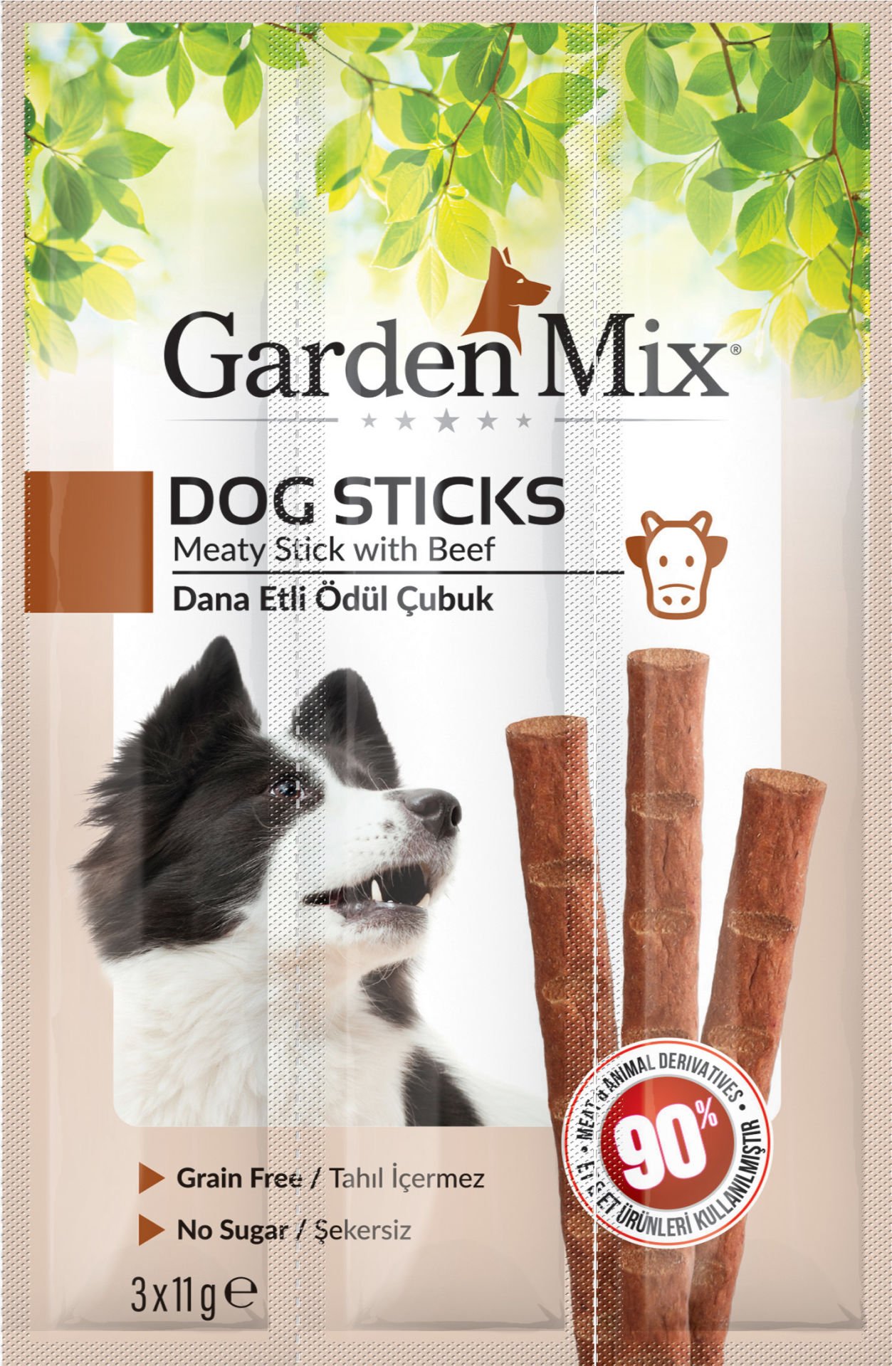 Garden Mix Dana Etli Köpek Stick Ödül 3*11g