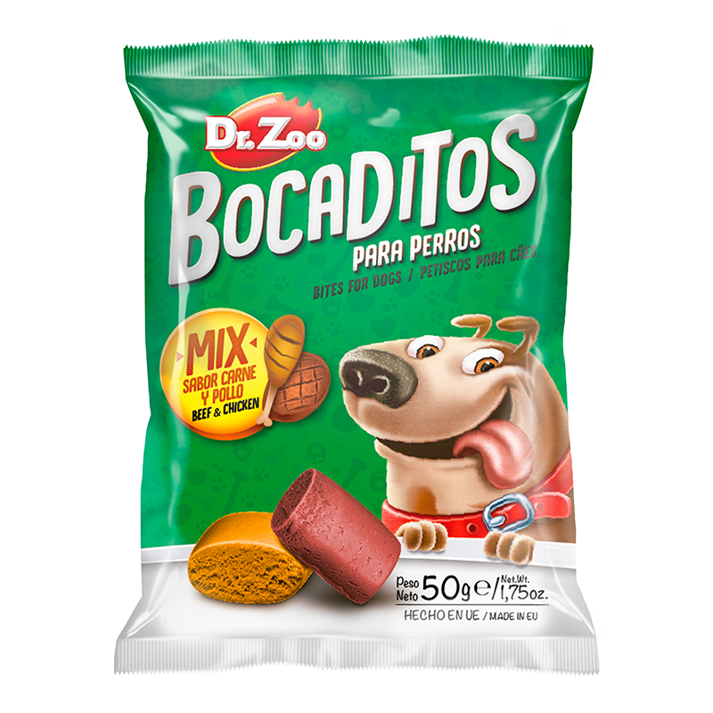 Dr.zoo Bocaditos Tavuk & Biftekli Köpek Ödülü 50g