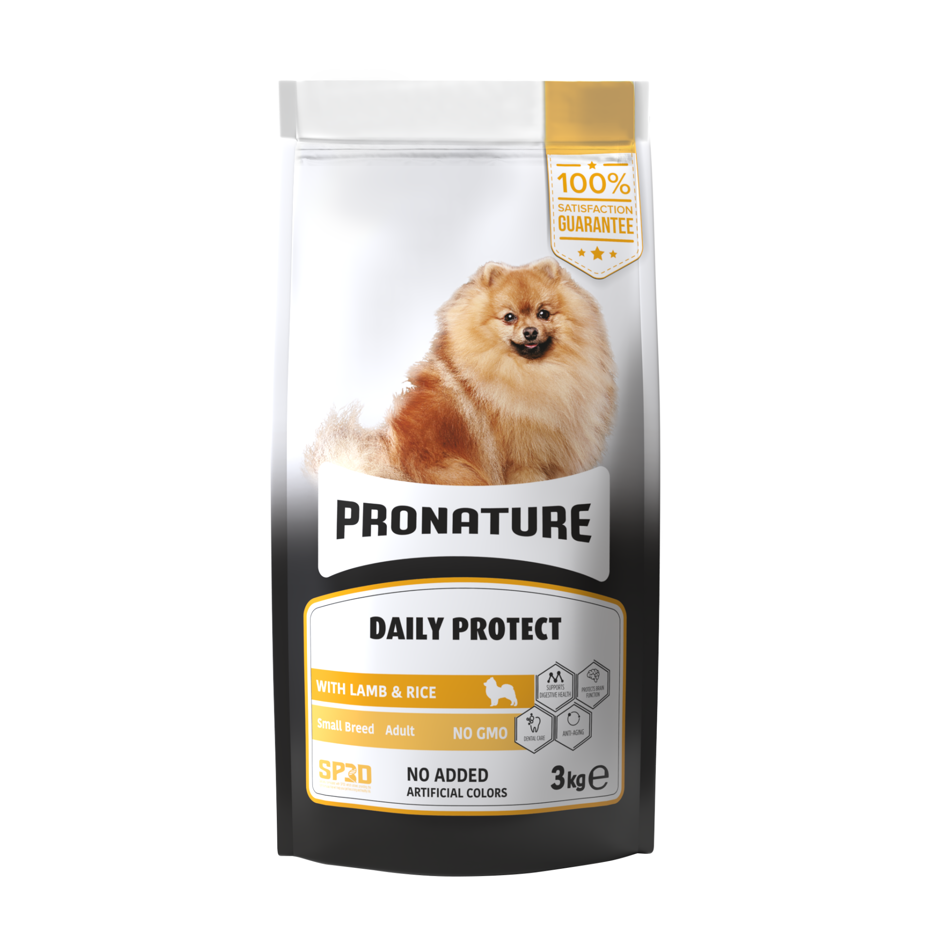 Pronature Daily Protect Small Breed Adult Kuzu Etli ve Pirinçli Küçük Irk Yetişkin Köpek Maması 3 Kg
