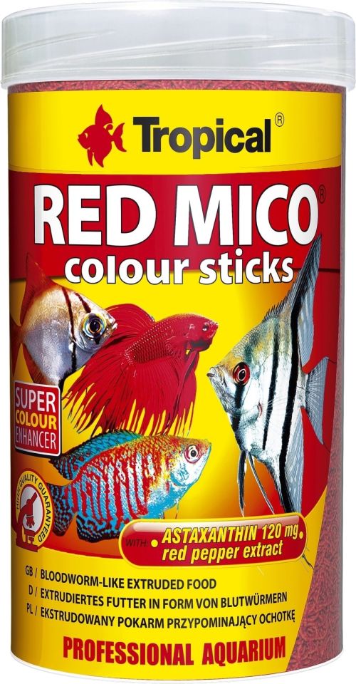 Tropical Red Mico Colour Sticks Balık Yemi 250 ml