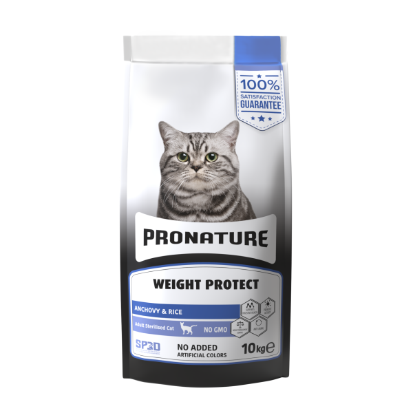Pronature Weight Protect Adult Hamsili ve Pirinçli Kısırlaştırılmış Yetişkin Kedi Maması 10 Kg