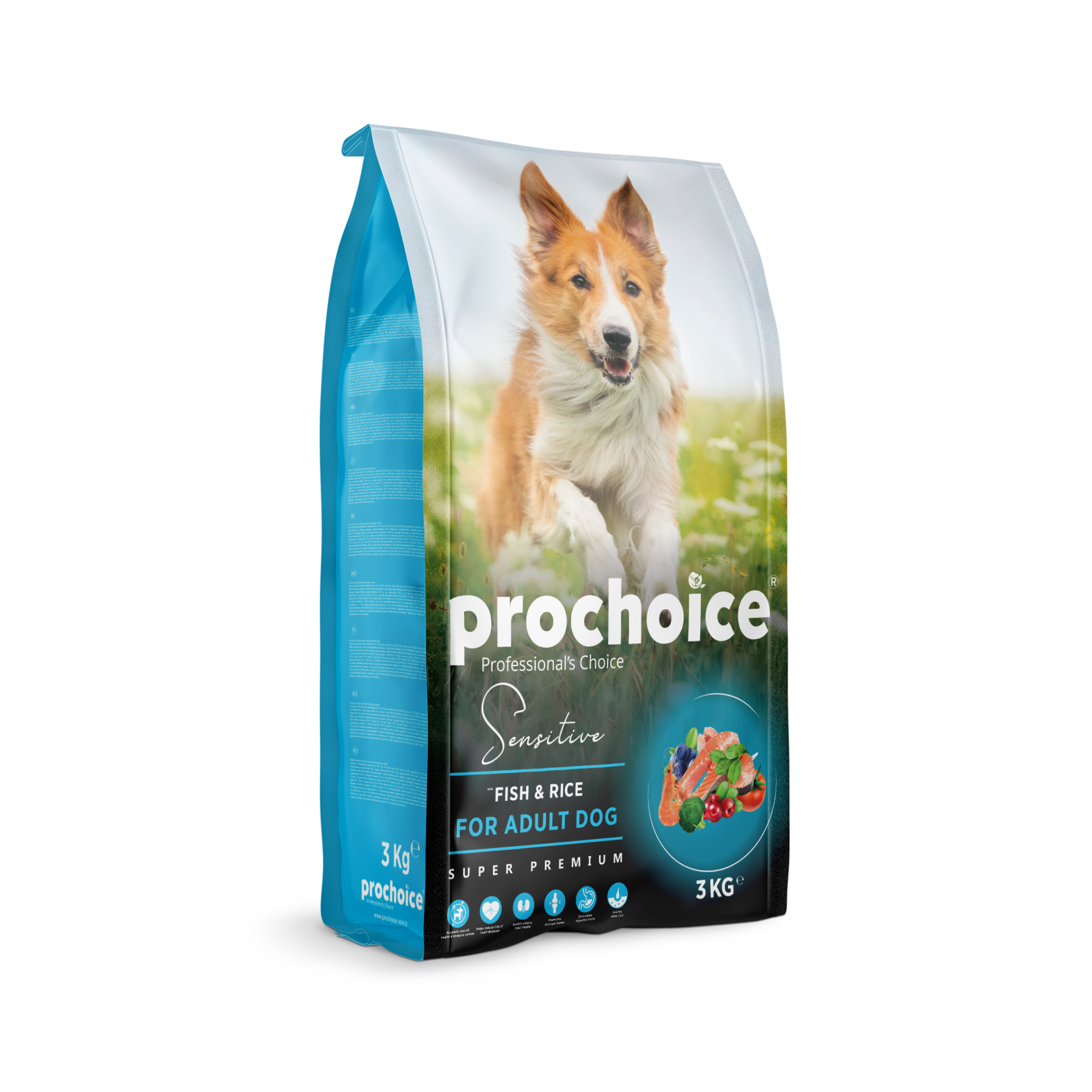 Prochoice Sensitive - Adult Fish & Rice Köpek Maması 3 Kg