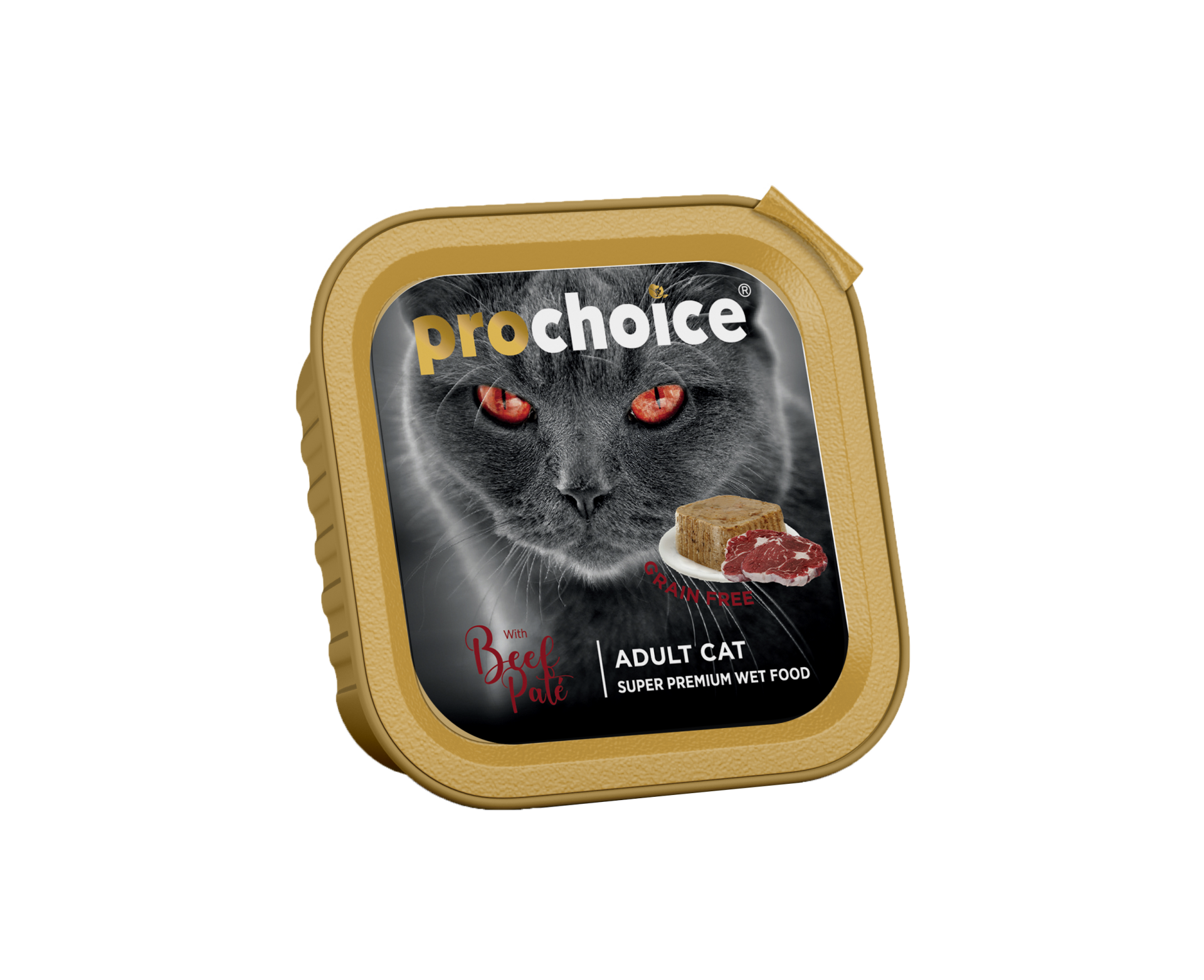 Prochoice Beef Pate Gf Adult Cats Alu Tray Yaş Kedi Maması 100 gr