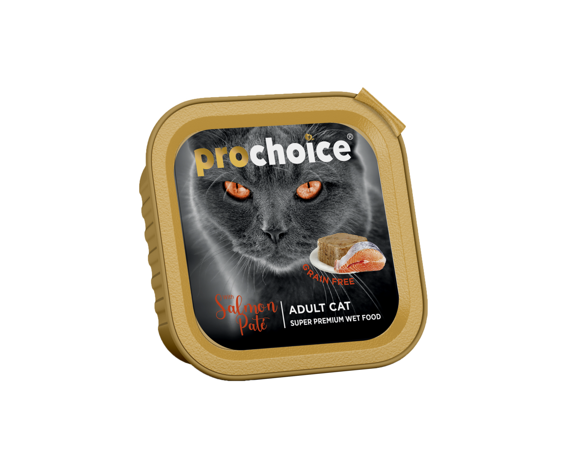 Prochoice Salmon Pate Gf Adult Cats Alu Tray Yaş Kedi Maması 100 gr