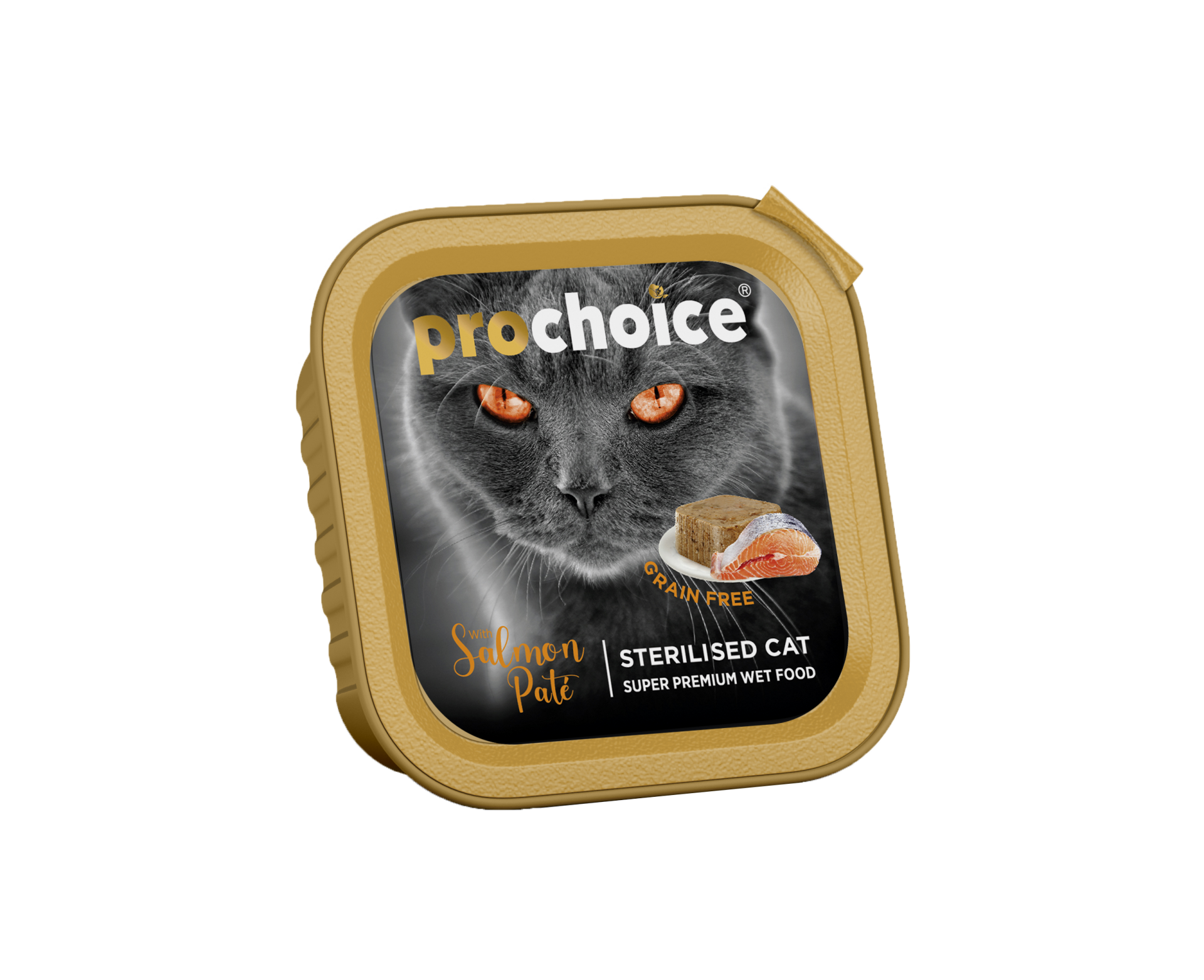 Prochoice Salmon Pate Gf Steril Cats Alu Tray Yaş Kedi Maması 100 gr