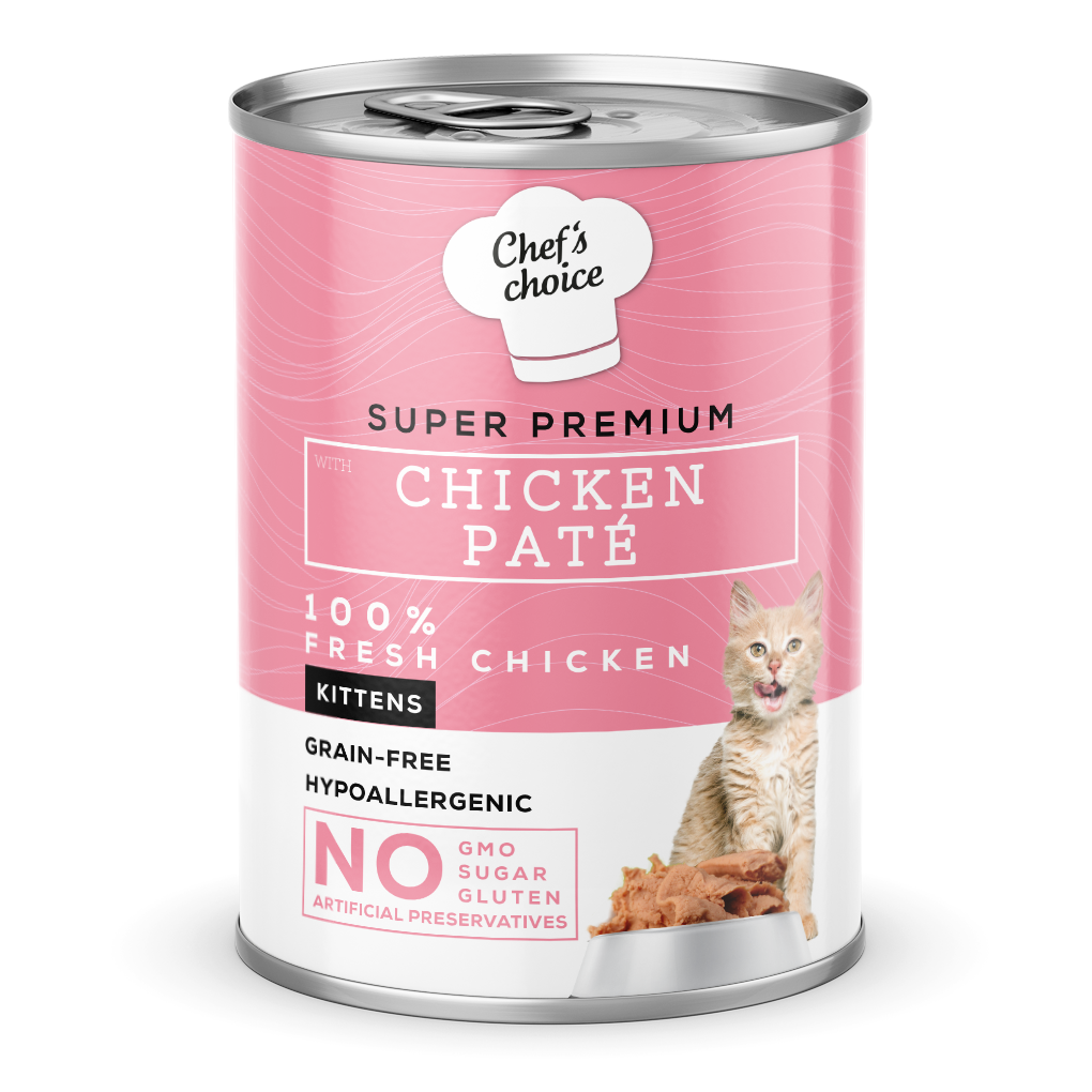 Chef's Choice Chicken Pate For Kittens Yaş Kedi Maması 400 gr