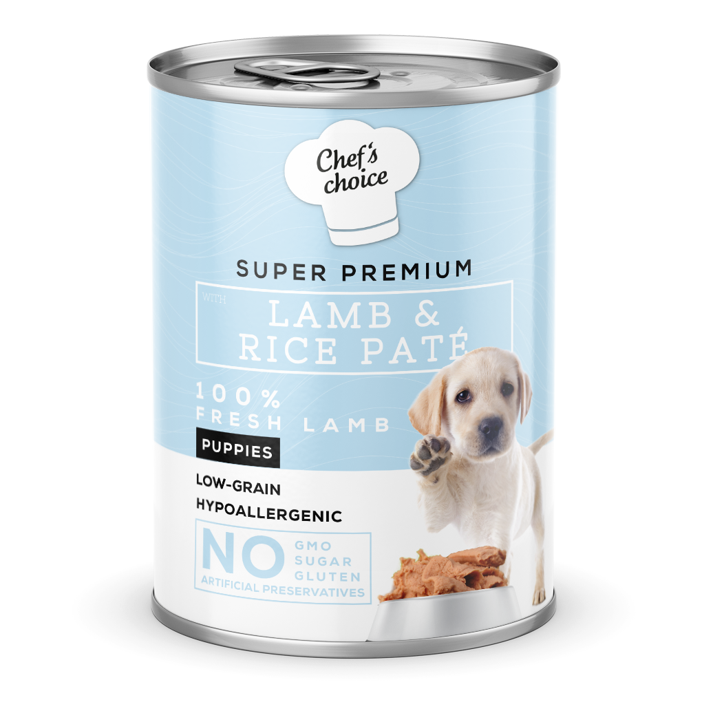 Chef's Choice Lamb & Rice Pate For Puppies Yaş Köpek Maması 400 gr