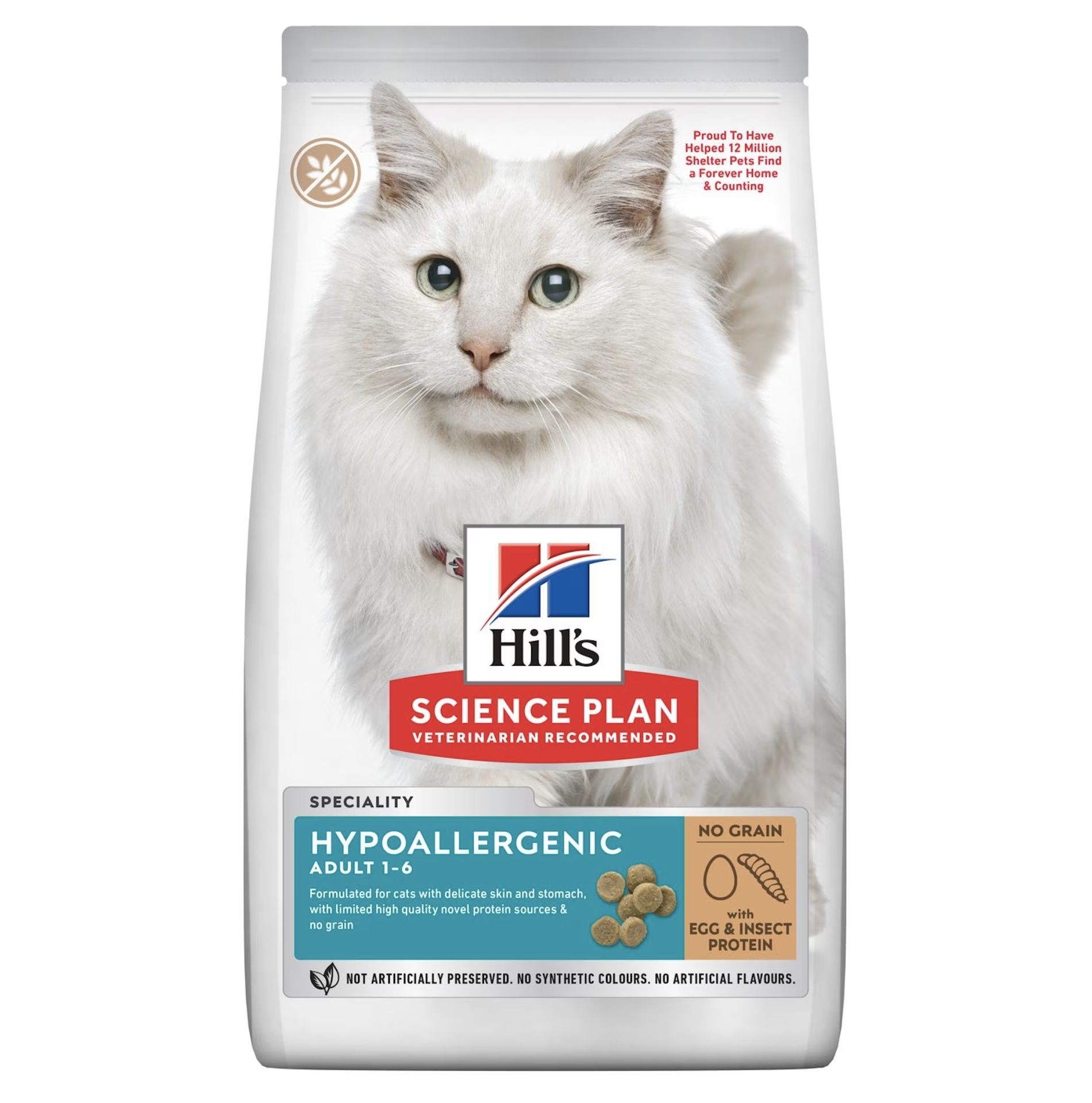 Hill's Hipoalerjenik Yumurta ve Larva Proteinli Yetişkin Kedi Maması 7 Kg