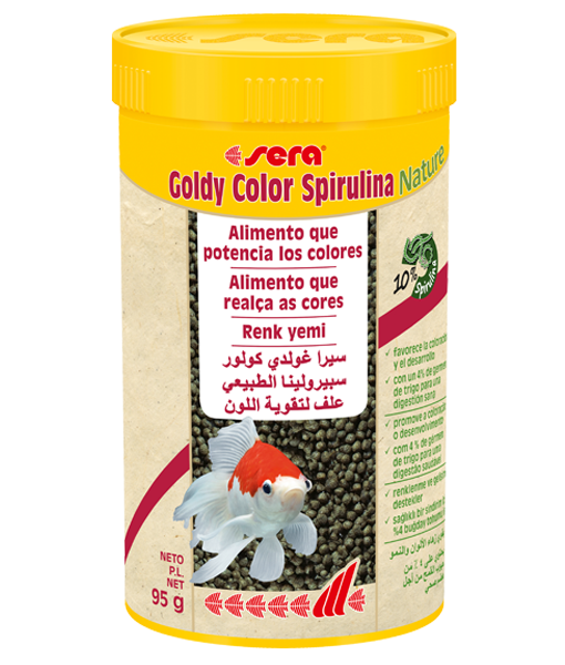 Sera Goldy Color Spirulina Nature Balık Yemi 250 ml