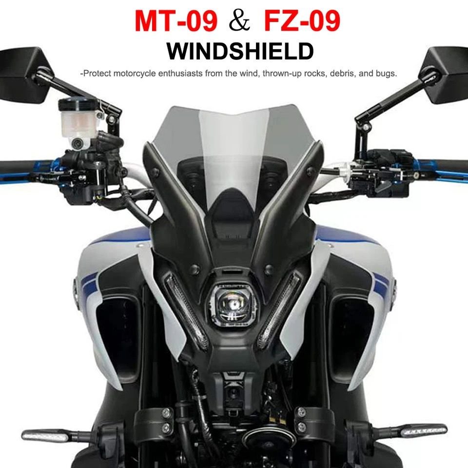 Yamaha Mt-09 2021-24 Ön Cam Siyah