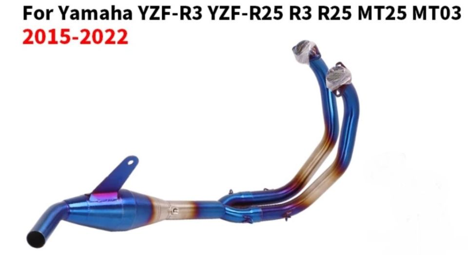 R25-Mt-25 2019-24 Mavi  Kazanlı Headers Egzoz Sistemi