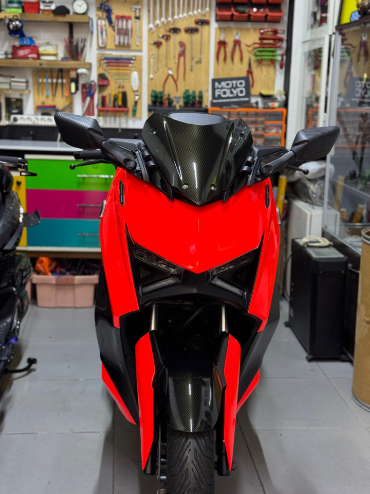 Xmax Tech-Max 250 2024 Karbon Kısa R25 Kat.Ayna Bar Seti