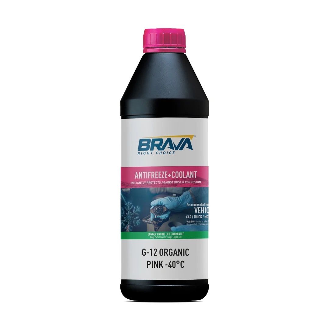 Brava G-12 Organic Antifreeze Pink -40°C Antifiriz 1KG