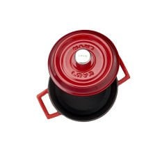 Lava Cast Round Pot Diameter (Ø) 16cm. Trendy - Red