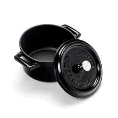 Lava Cast Iron Pot Diameter(Ø)10 cm. Trendy Series - Black