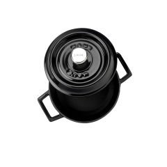 Lava Casting Round Pot. Trendy Diameter(Ø) 18cm. - Black